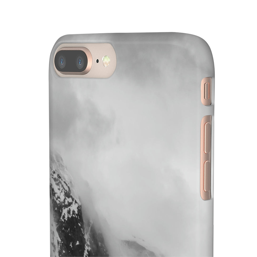 The Mist Descends in Black and White - Phone Case