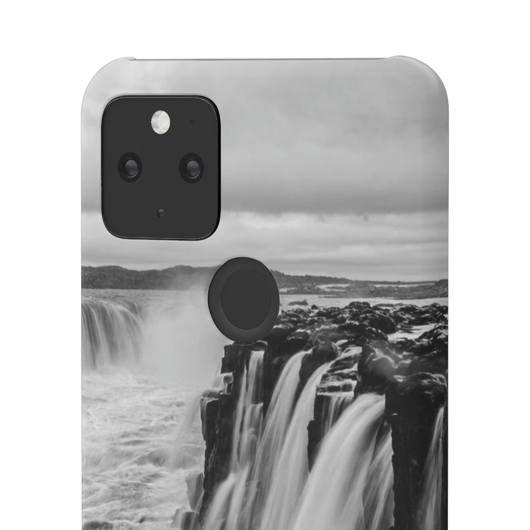 Selfoss in Black and White - Phone Case