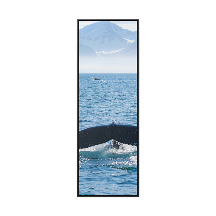 A Whale and A Mountain - Canvas with Frame