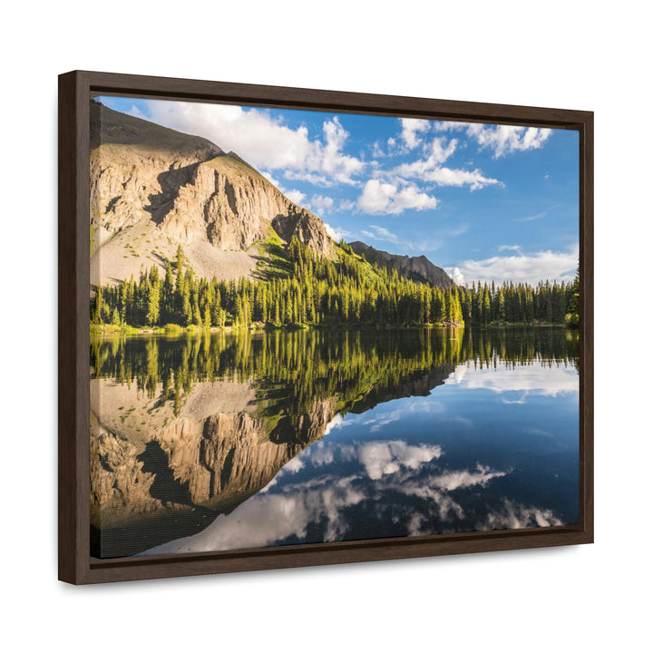 Mountain Scene Reflected - Canvas with Frame