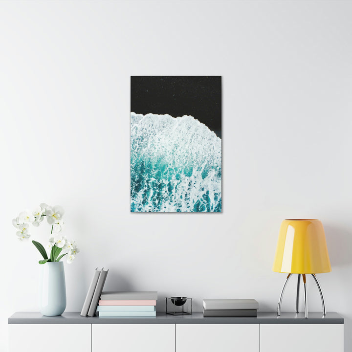 A Wave on Volcanic Sand - Canvas