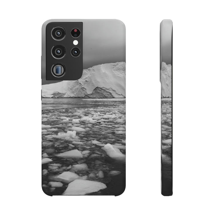 Lane of Ice In Black and White - Phone Case