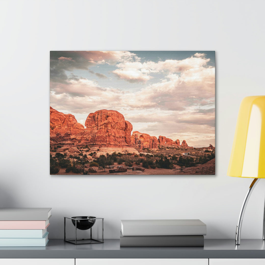 A Desert Sunset - Canvas