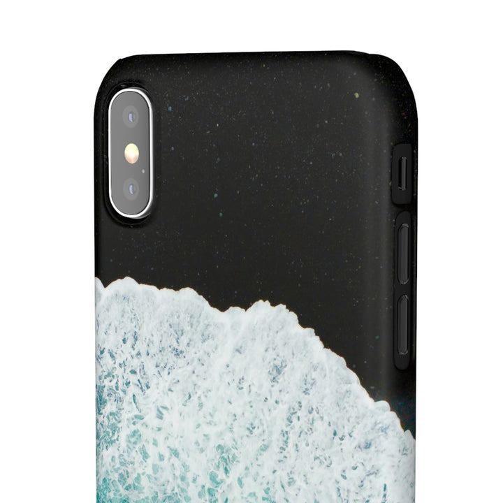 A Wave on Volcanic Sand - Phone Case