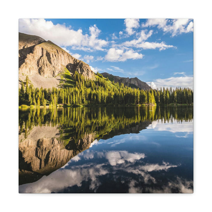 Mountain Scene Reflected - Canvas