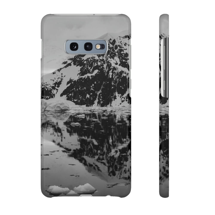 Reflected Calm in Black and White - Phone Case