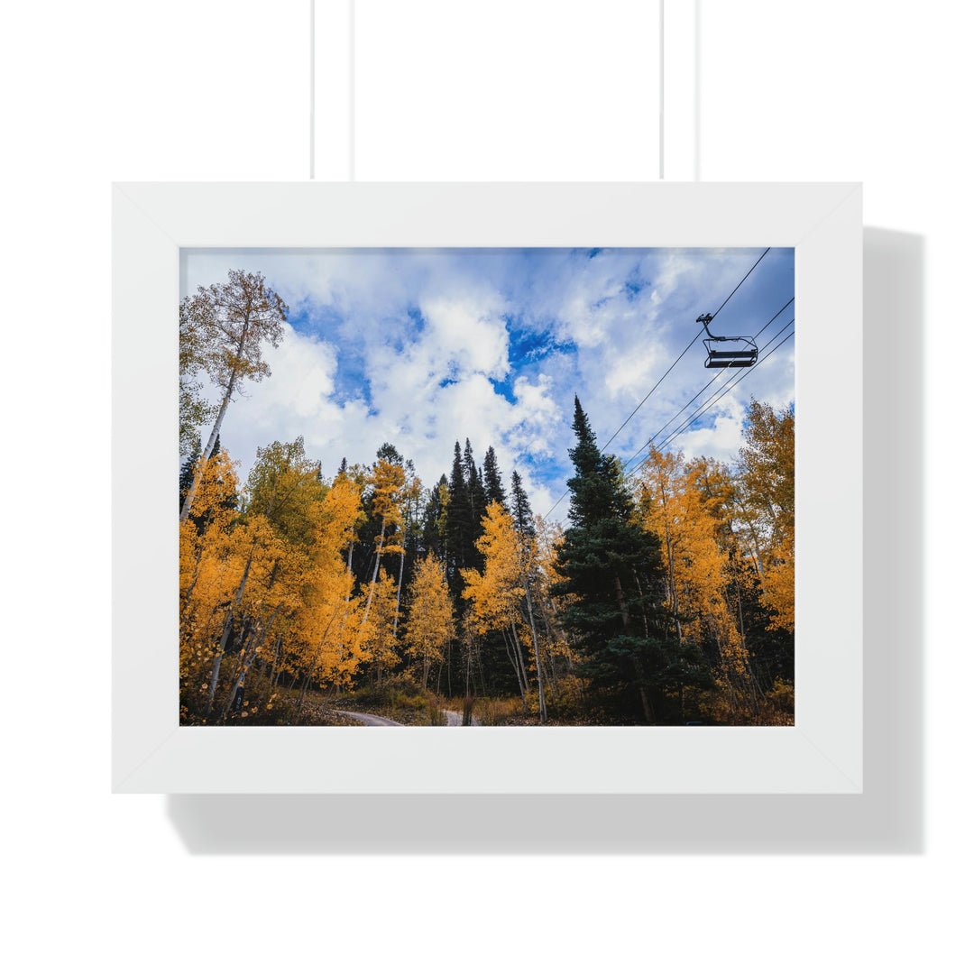 Chairlift in Suspension - Framed Print