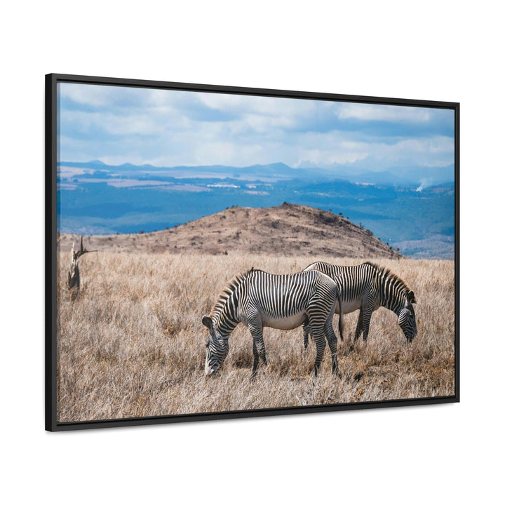 Zebra-Striped Expanse - Canvas With Frame