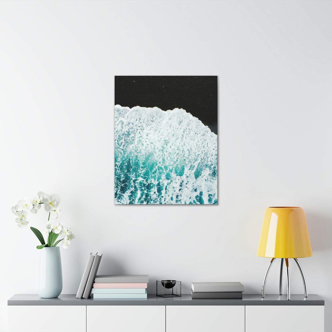 A Wave on Volcanic Sand - Canvas