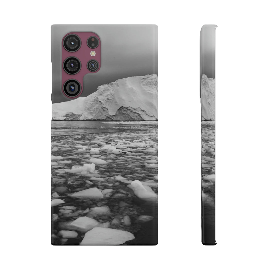 Lane of Ice In Black and White - Phone Case