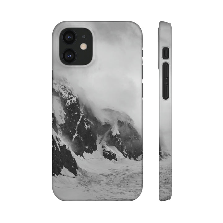 The Mist Descends in Black and White - Phone Case