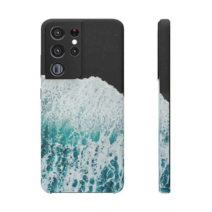 A Wave on Volcanic Sand - Phone Case