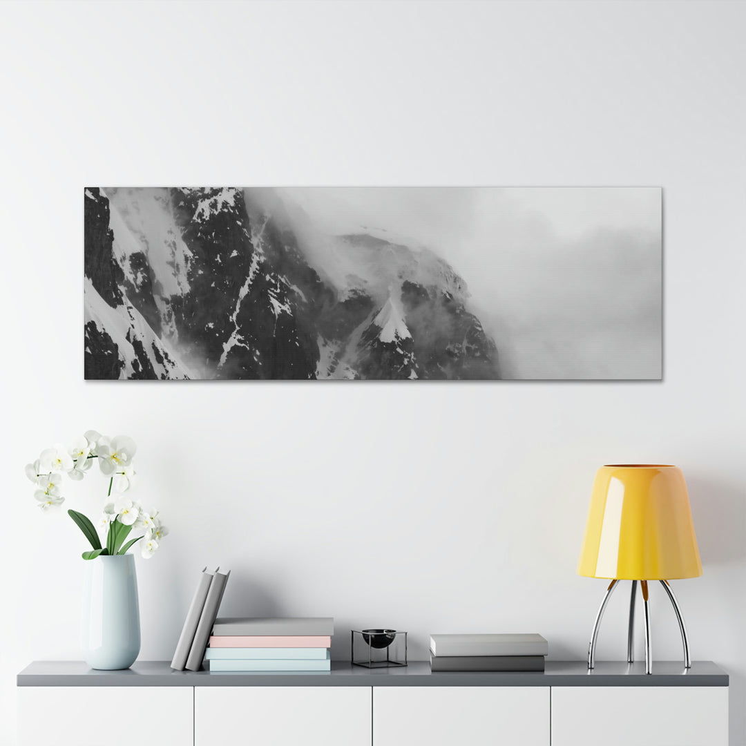 The Mist Descends in Black and White - Canvas