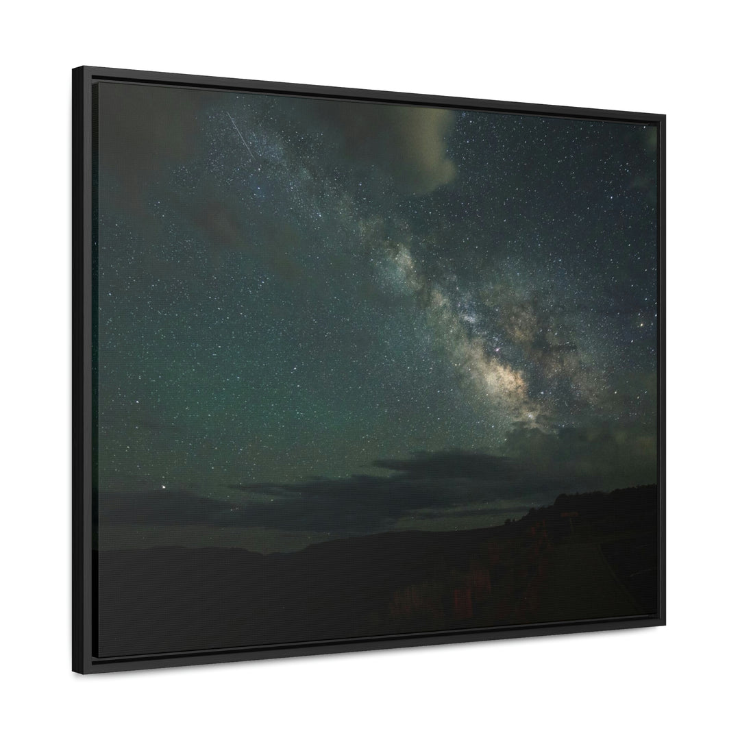 Milky Way Through the Clouds Part 2 - Canvas with Frame