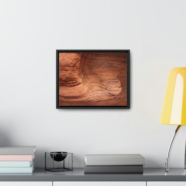 Sedimentary Rock Curves - Canvas with Frame