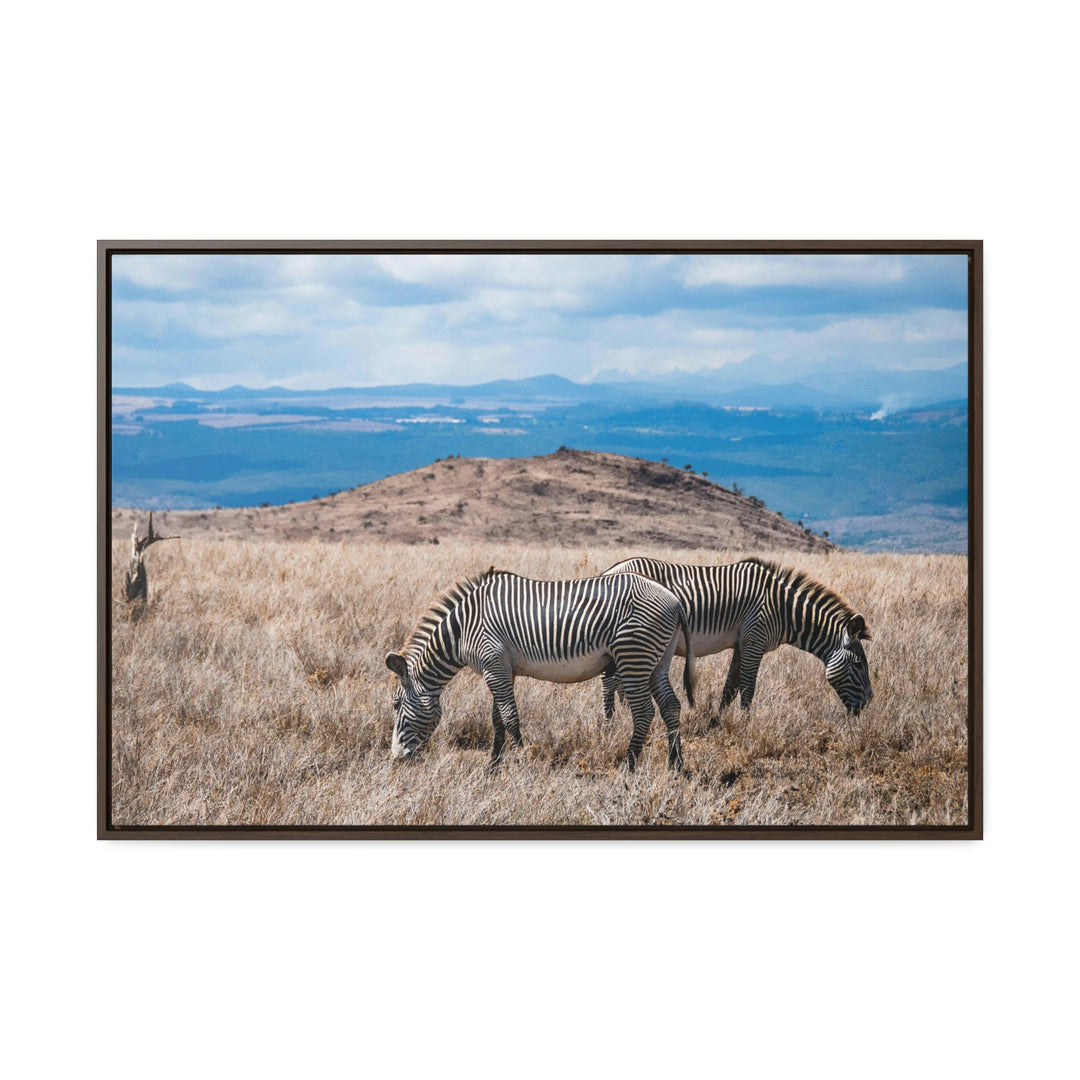 Zebra-Striped Expanse - Canvas With Frame