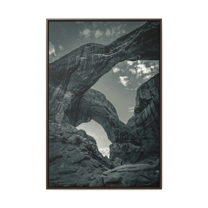 Natural Frames Part 4 in Black and White - Canvas with Frame