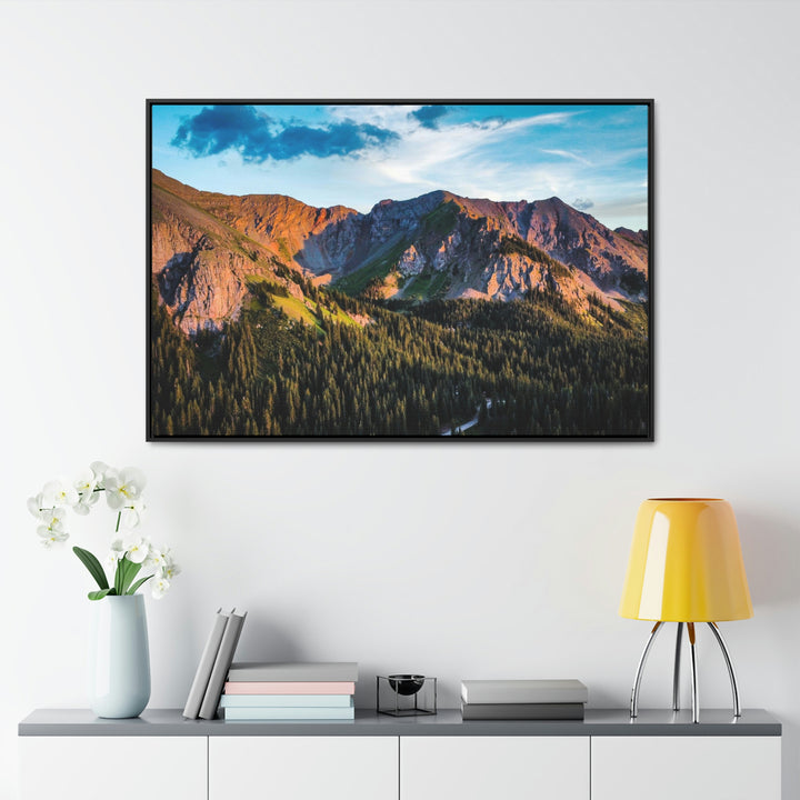 Fading Mountain Light - Canvas with Frame