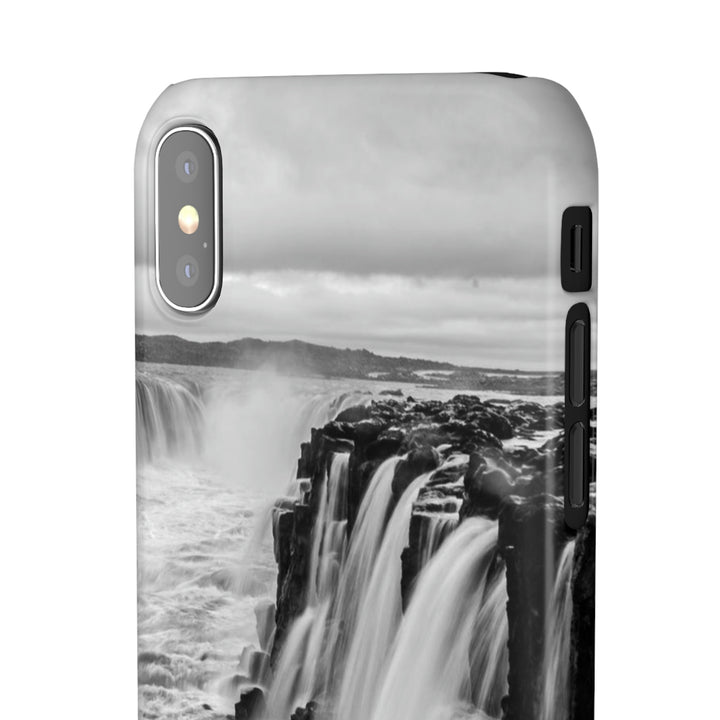 Selfoss in Black and White - Phone Case