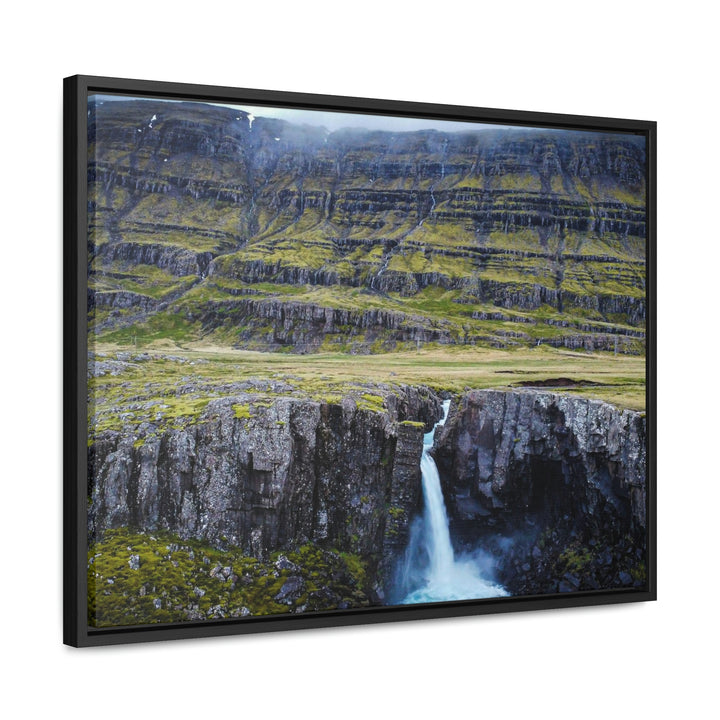 A Remote Waterfall - Canvas with Frame