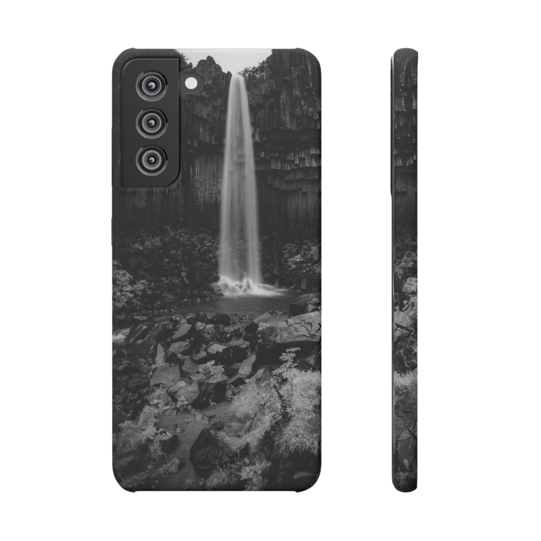 Svartifoss in Black and White - Phone Case