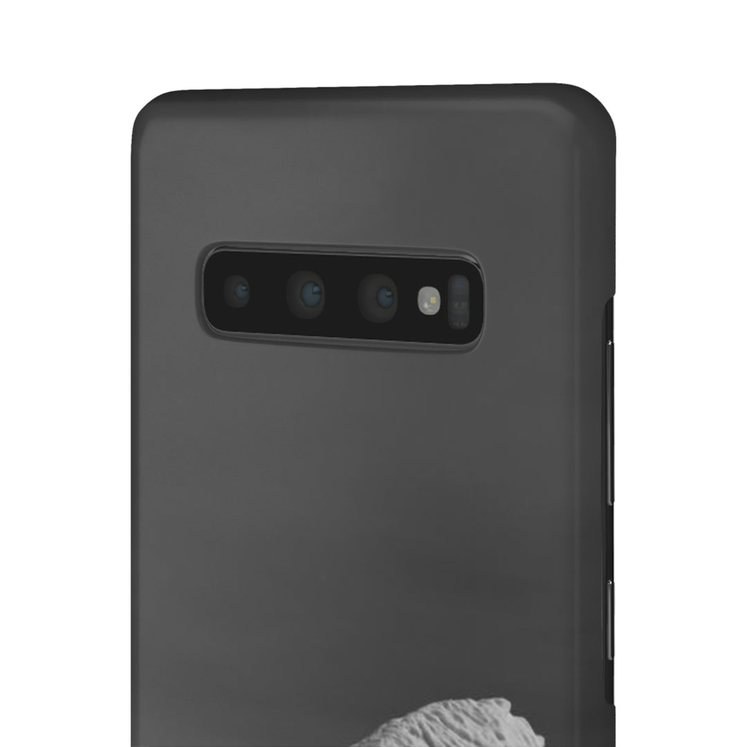 The Angles of an Iceberg in Black and White - Phone Case