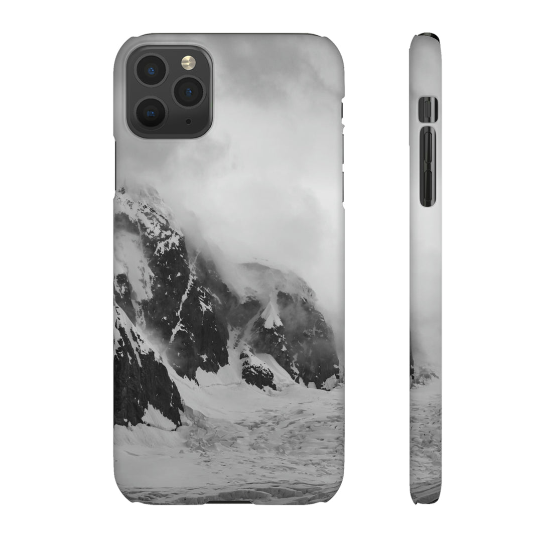 The Mist Descends in Black and White - Phone Case