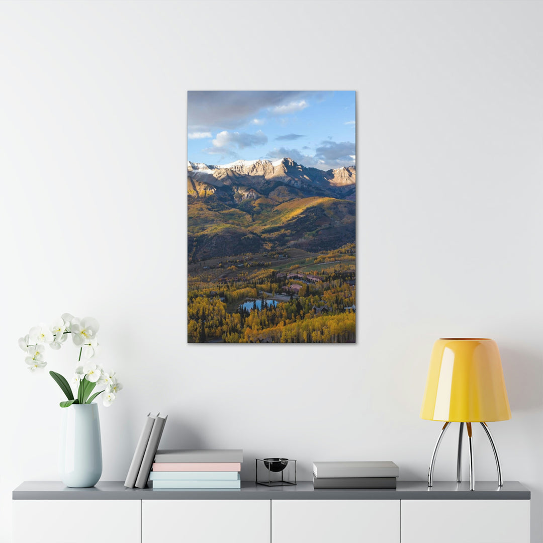 Glowing Mountainside - Canvas