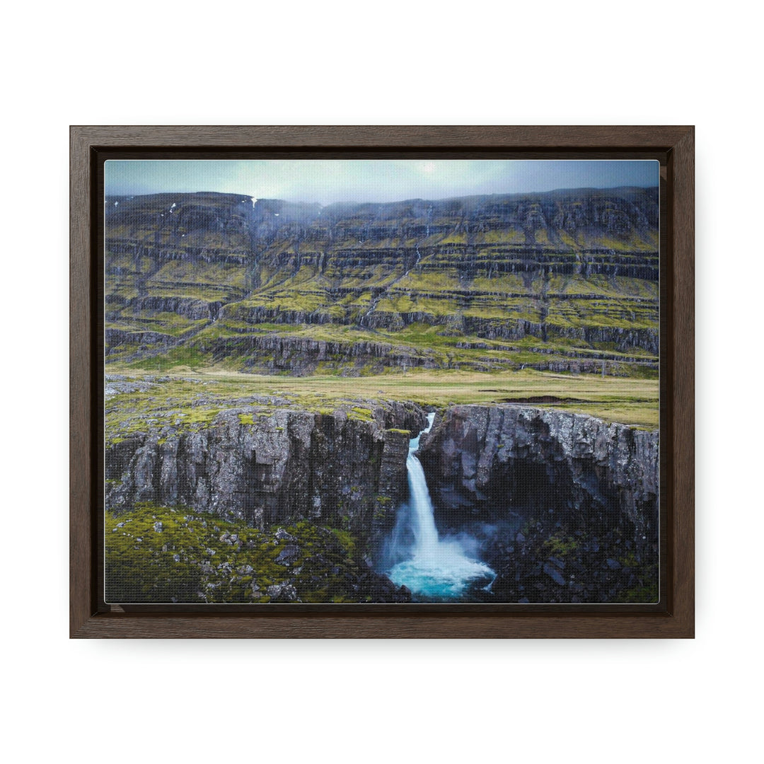 A Remote Waterfall - Canvas with Frame