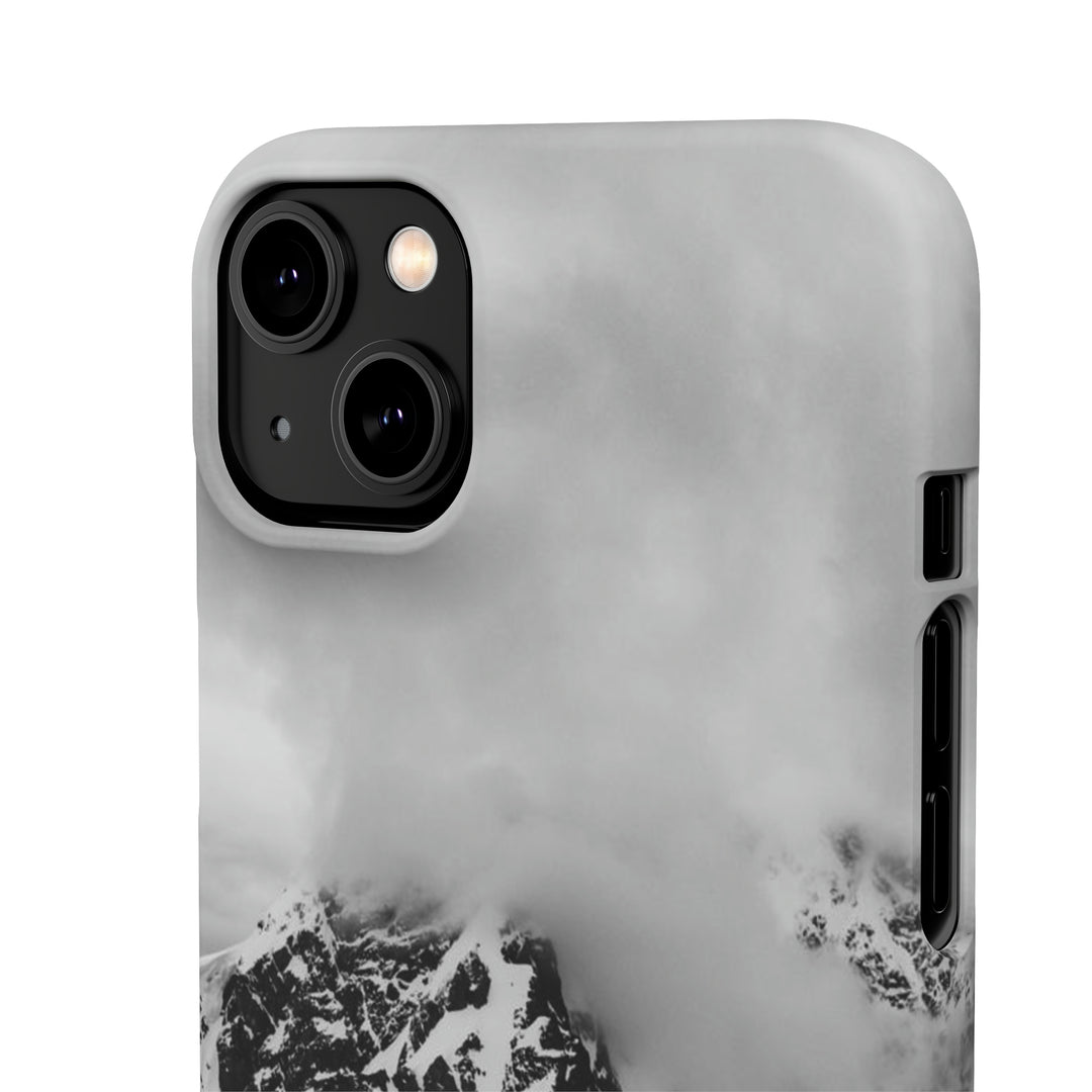 Peaceful Anchoring in Black and White - Phone Case