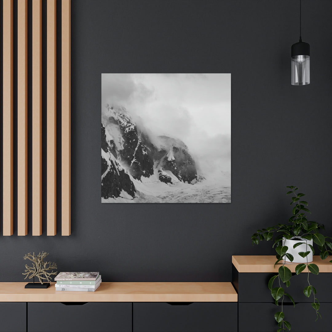 The Mist Descends in Black and White - Canvas