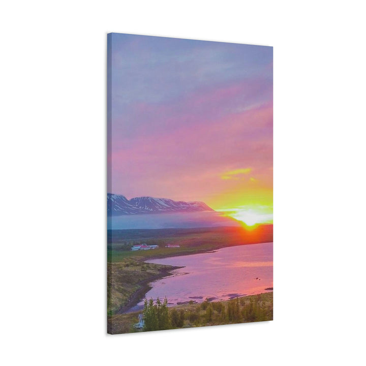 Sunset Over the Fjord Part 2 - Canvas