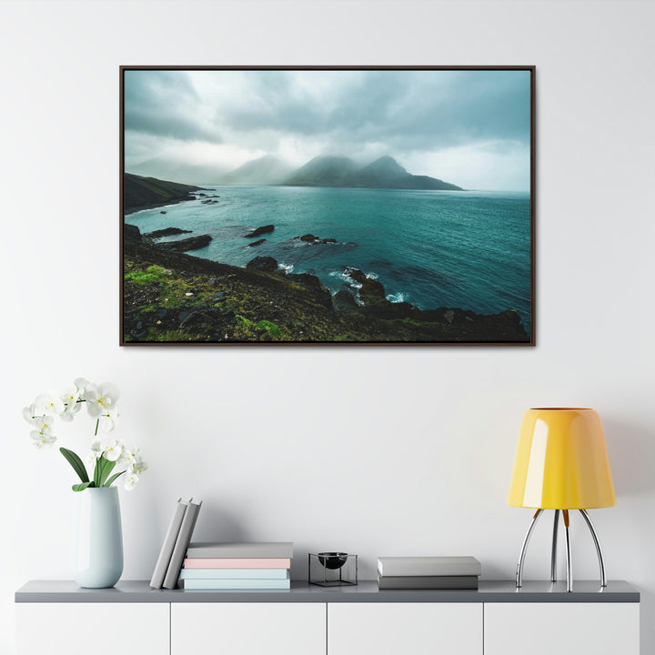 Mystical Mountain View - Canvas with Frame