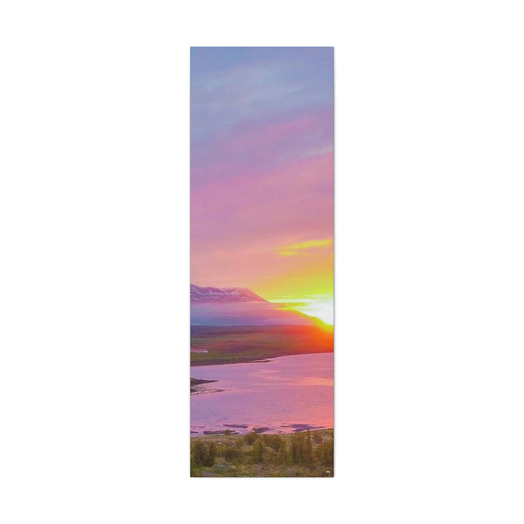 Sunset Over the Fjord Part 2 - Canvas