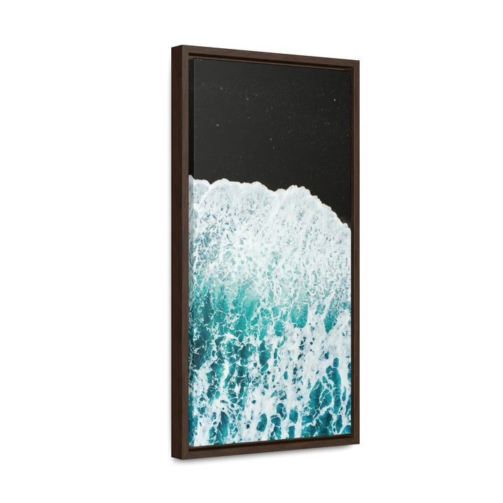 A Wave on Volcanic Sand - Canvas with Frame