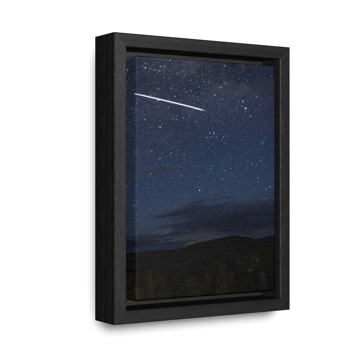 Starlink Above the Canyon - Canvas with Frame