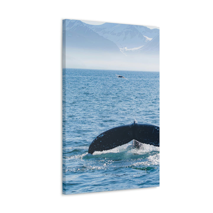 A Whale and A Mountain - Canvas