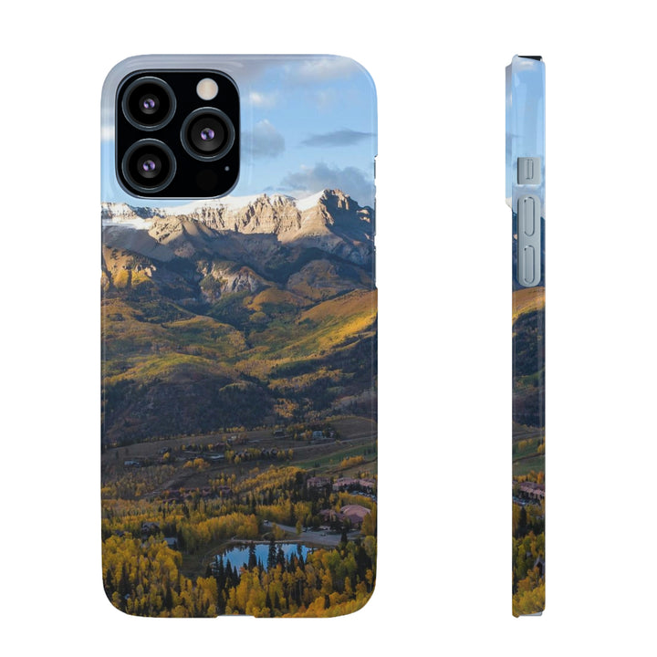 Glowing Mountainside - Phone Case