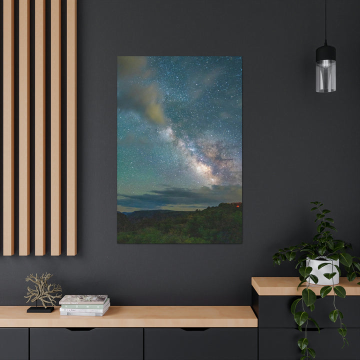 Milky Way Through the Clouds Part 1 - Canvas