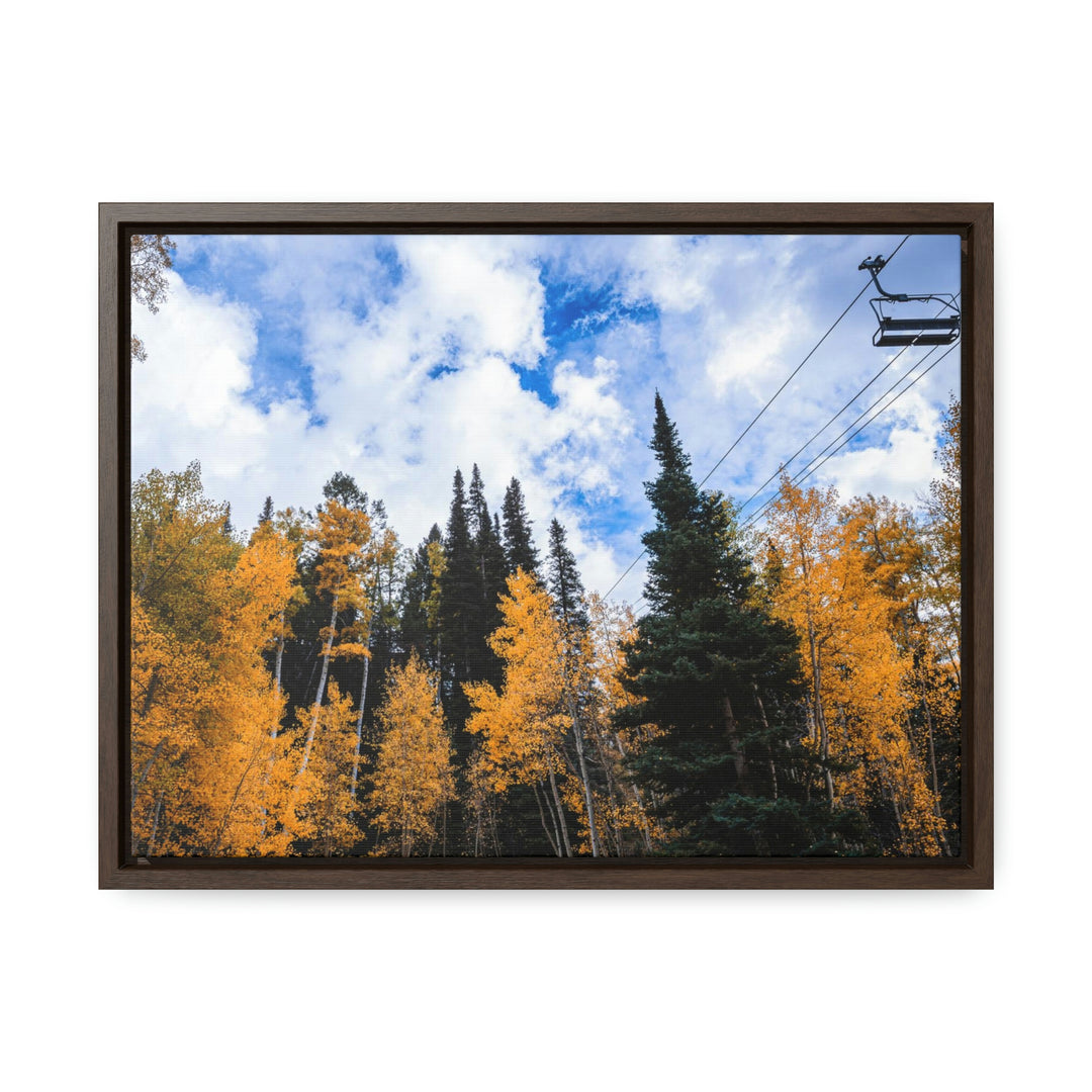 Chairlift in Suspension - Canvas with Frame