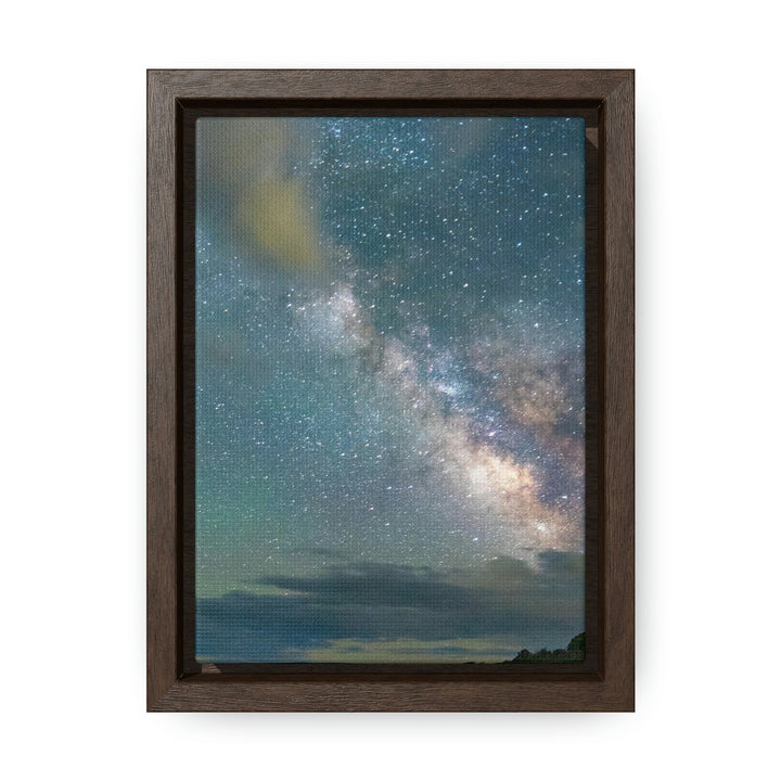 Milky Way Through the Clouds Part 1 - Canvas with Frame