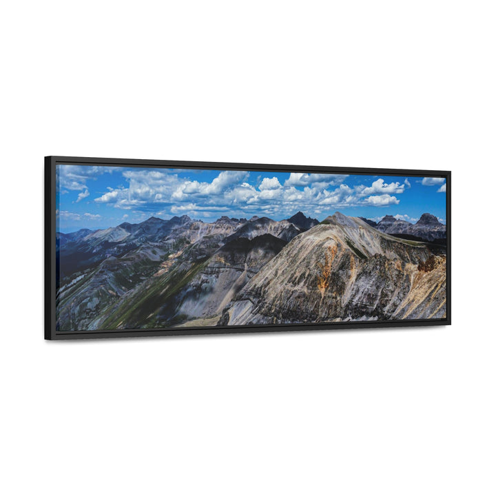 Imogene Pass From the Air - Canvas with Frame