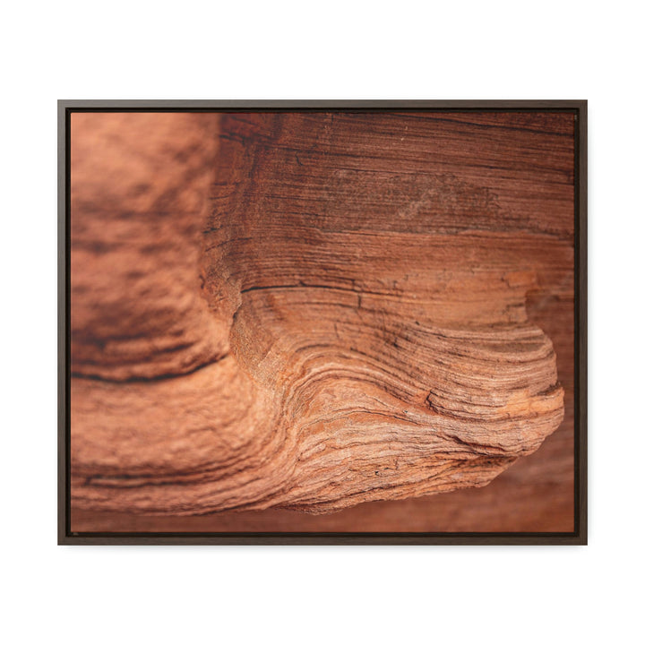 Sedimentary Rock Curves - Canvas with Frame