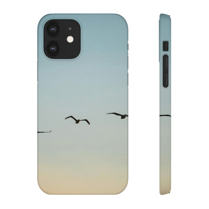 Brown Pelicans in Flight - Phone Case