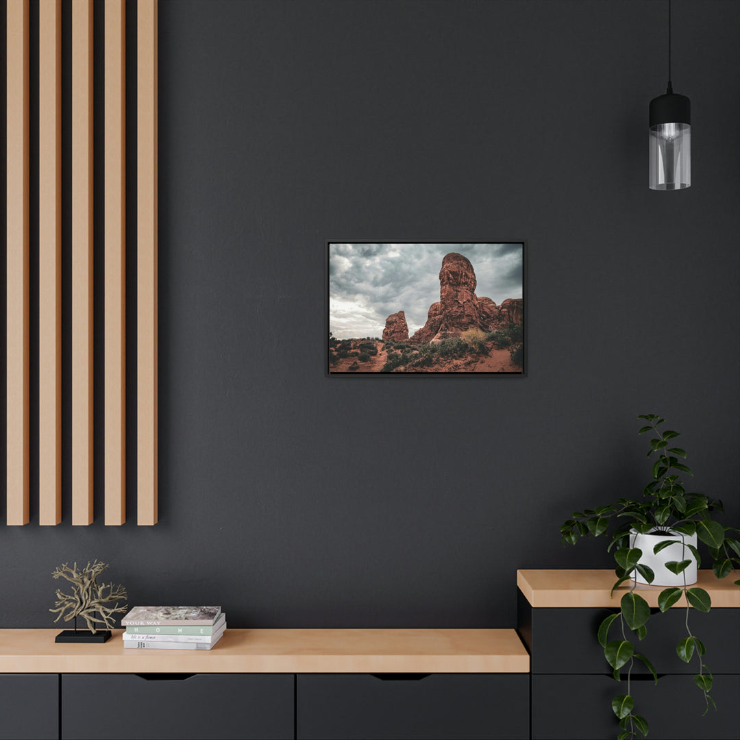 Dramatic Rocks - Canvas with Frame