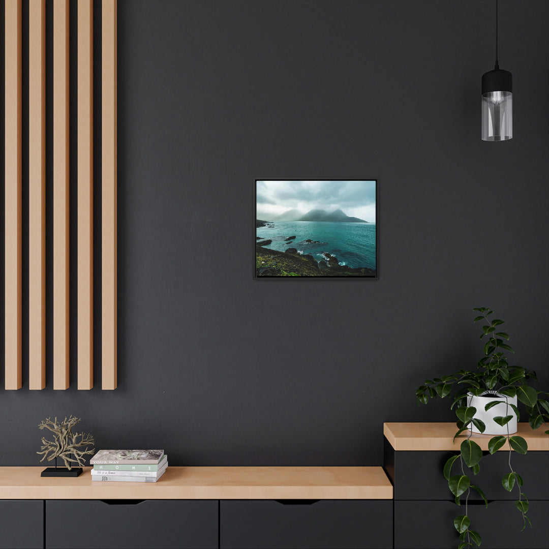 Mystical Mountain View - Canvas with Frame