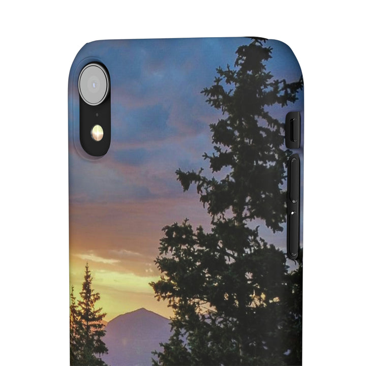 Rainy Sunset Through the Trees - Phone Case