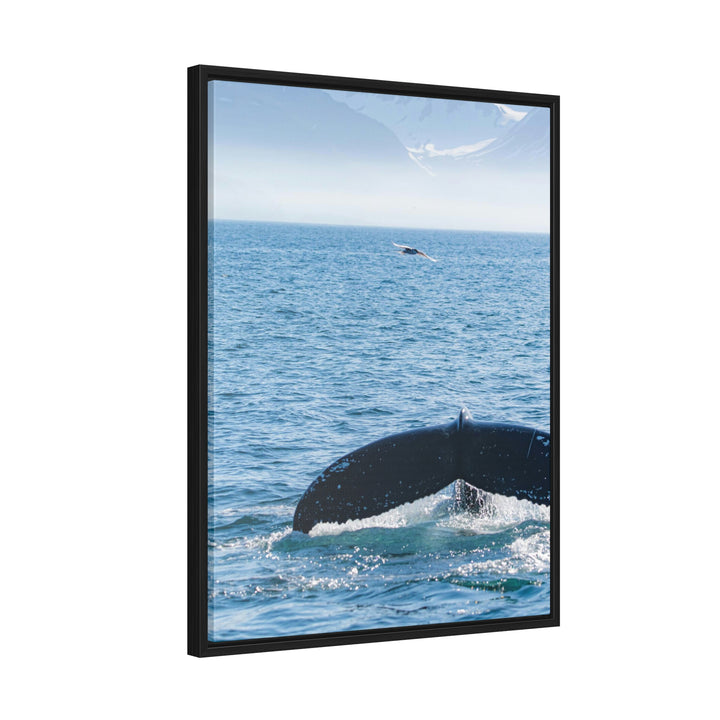 A Whale and A Mountain - Canvas with Frame