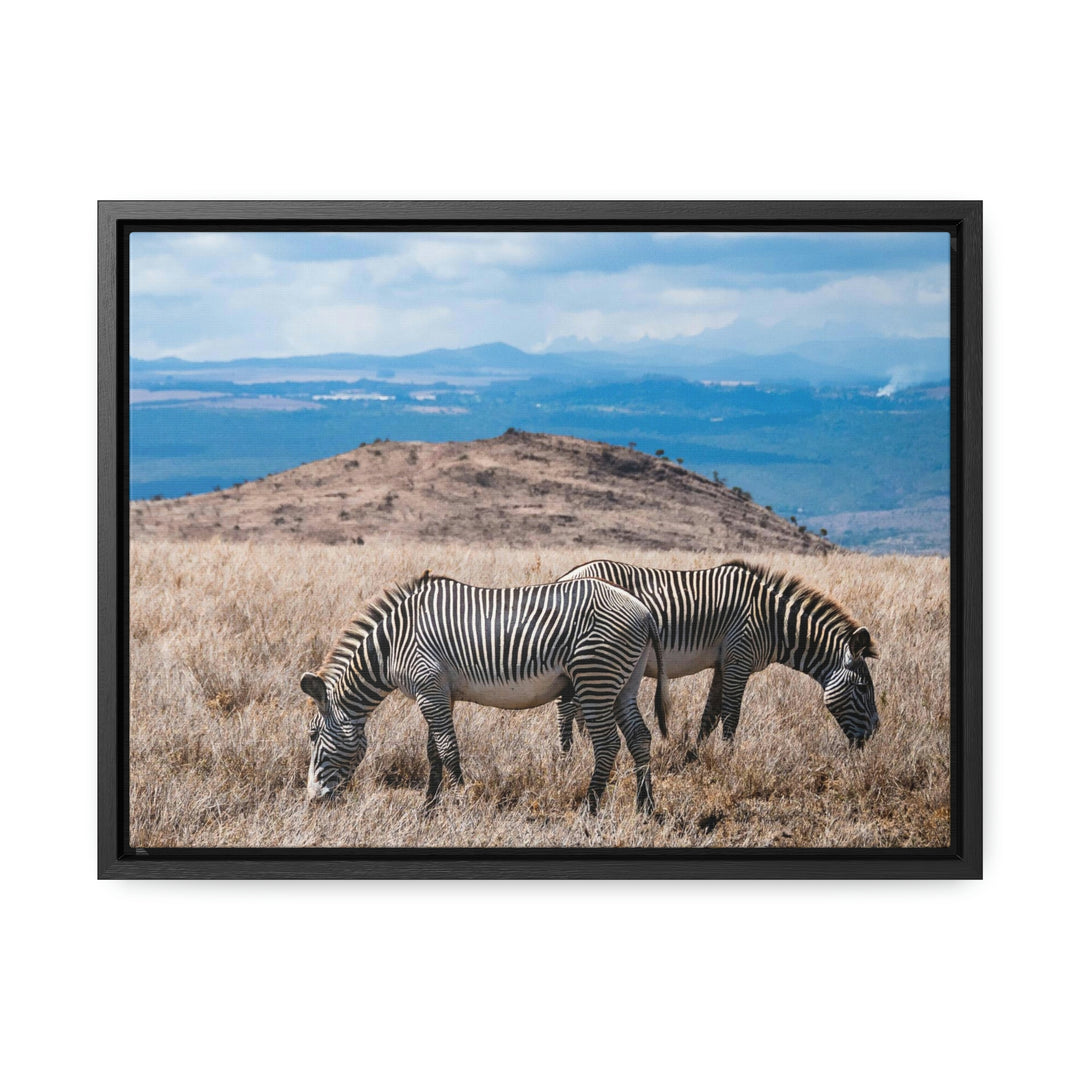 Zebra-Striped Expanse - Canvas With Frame