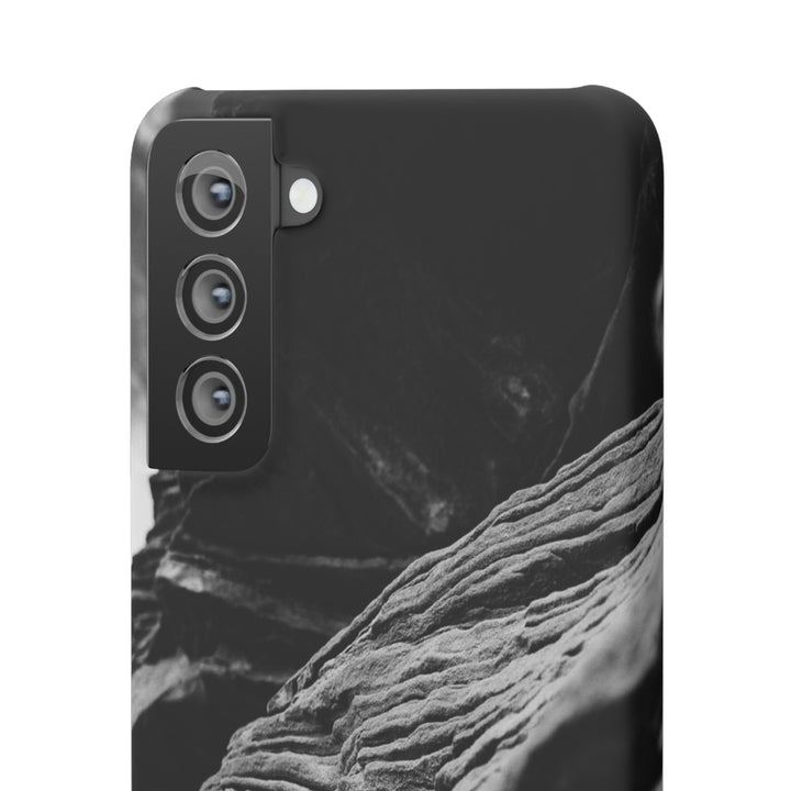 Layers of Rock in Black and White - Phone Case